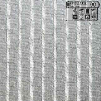 Ύφασμα ρολοκουρτίνας φυσικό με ρίγες γκρι