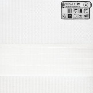 Ύφασμα διπλής ρολκουρτίνας λευκό