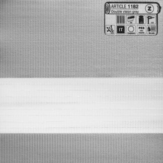 Ύφασμα διπλής ρολοκουρτίνας γκρι