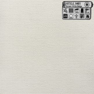 Ύφασμα Ρολοκουρτίνας Διάτρητο Screen White/Βeige 
