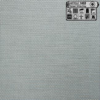 Ύφασμα Ρολοκουρτίνας Διάτρητο Screen White/Gray