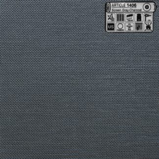 Ύφασμα Ρολοκουρτίνας Διάτρητο Screen Charcoal Gray